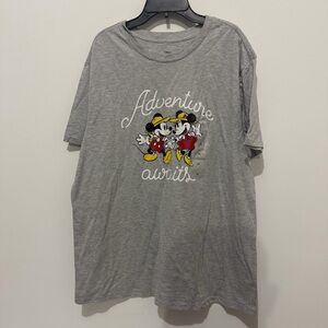 NEW Disney Gray Mickey & Friends Tee